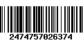 Código de Barras 2474757026374