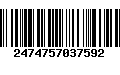 Código de Barras 2474757037592