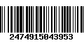 Código de Barras 2474915043953