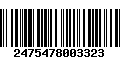 Código de Barras 2475478003323