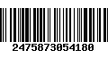 Código de Barras 2475873054180