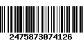 Código de Barras 2475873074126