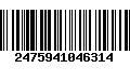 Código de Barras 2475941046314