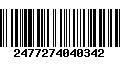 Código de Barras 2477274040342