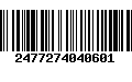 Código de Barras 2477274040601