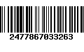 Código de Barras 2477867033263