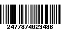 Código de Barras 2477874023486