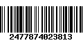 Código de Barras 2477874023813