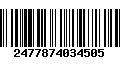 Código de Barras 2477874034505