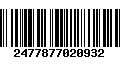 Código de Barras 2477877020932