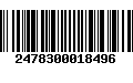 Código de Barras 2478300018496