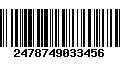 Código de Barras 2478749033456