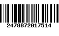 Código de Barras 2478872017514