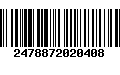 Código de Barras 2478872020408