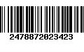 Código de Barras 2478872023423