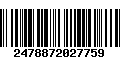 Código de Barras 2478872027759