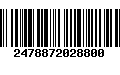 Código de Barras 2478872028800