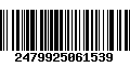 Código de Barras 2479925061539