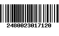 Código de Barras 2480023017120