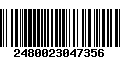 Código de Barras 2480023047356