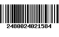 Código de Barras 2480024021584