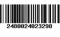 Código de Barras 2480024023298