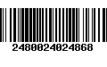 Código de Barras 2480024024868