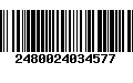 Código de Barras 2480024034577