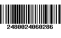 Código de Barras 2480024060286