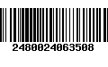 Código de Barras 2480024063508