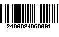 Código de Barras 2480024068091