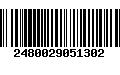 Código de Barras 2480029051302