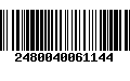 Código de Barras 2480040061144