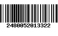 Código de Barras 2480052013322