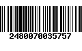 Código de Barras 2480070035757