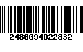 Código de Barras 2480094022832