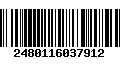 Código de Barras 2480116037912