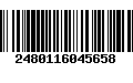 Código de Barras 2480116045658