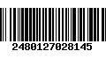 Código de Barras 2480127028145