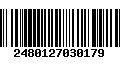 Código de Barras 2480127030179