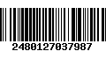 Código de Barras 2480127037987