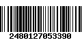 Código de Barras 2480127053390