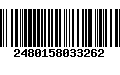 Código de Barras 2480158033262