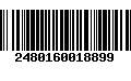 Código de Barras 2480160018899