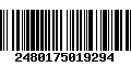 Código de Barras 2480175019294