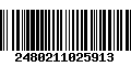 Código de Barras 2480211025913