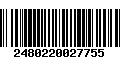 Código de Barras 2480220027755