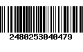 Código de Barras 2480253040479