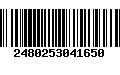 Código de Barras 2480253041650