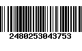 Código de Barras 2480253043753